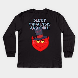 sleep paralysis Kids Long Sleeve T-Shirt